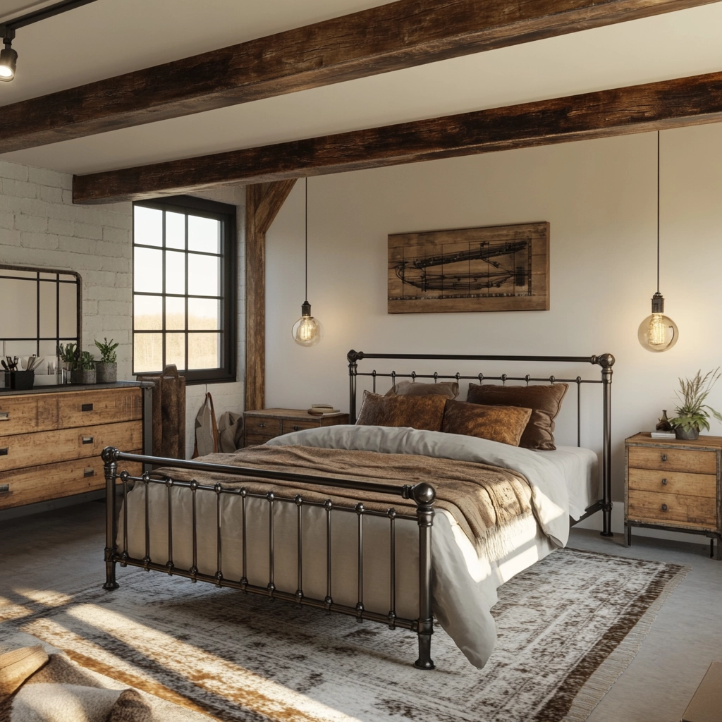 farmhouse bedroom color scheme 23