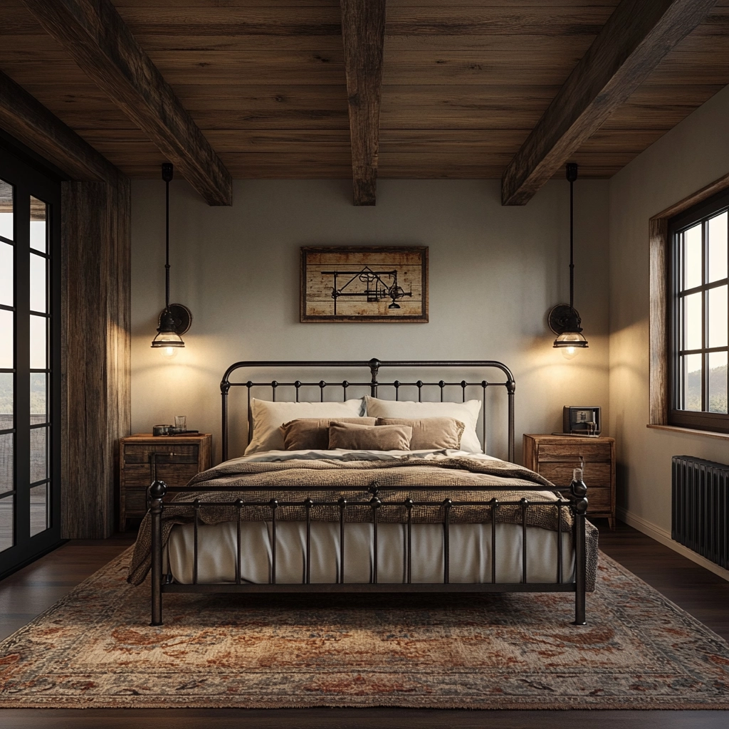 farmhouse bedroom color scheme 24