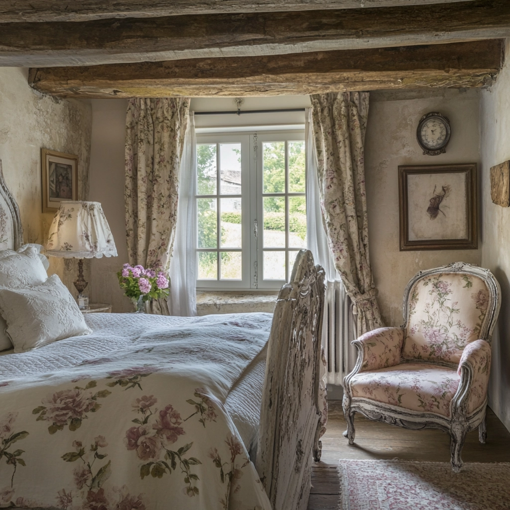 farmhouse bedroom color scheme 37