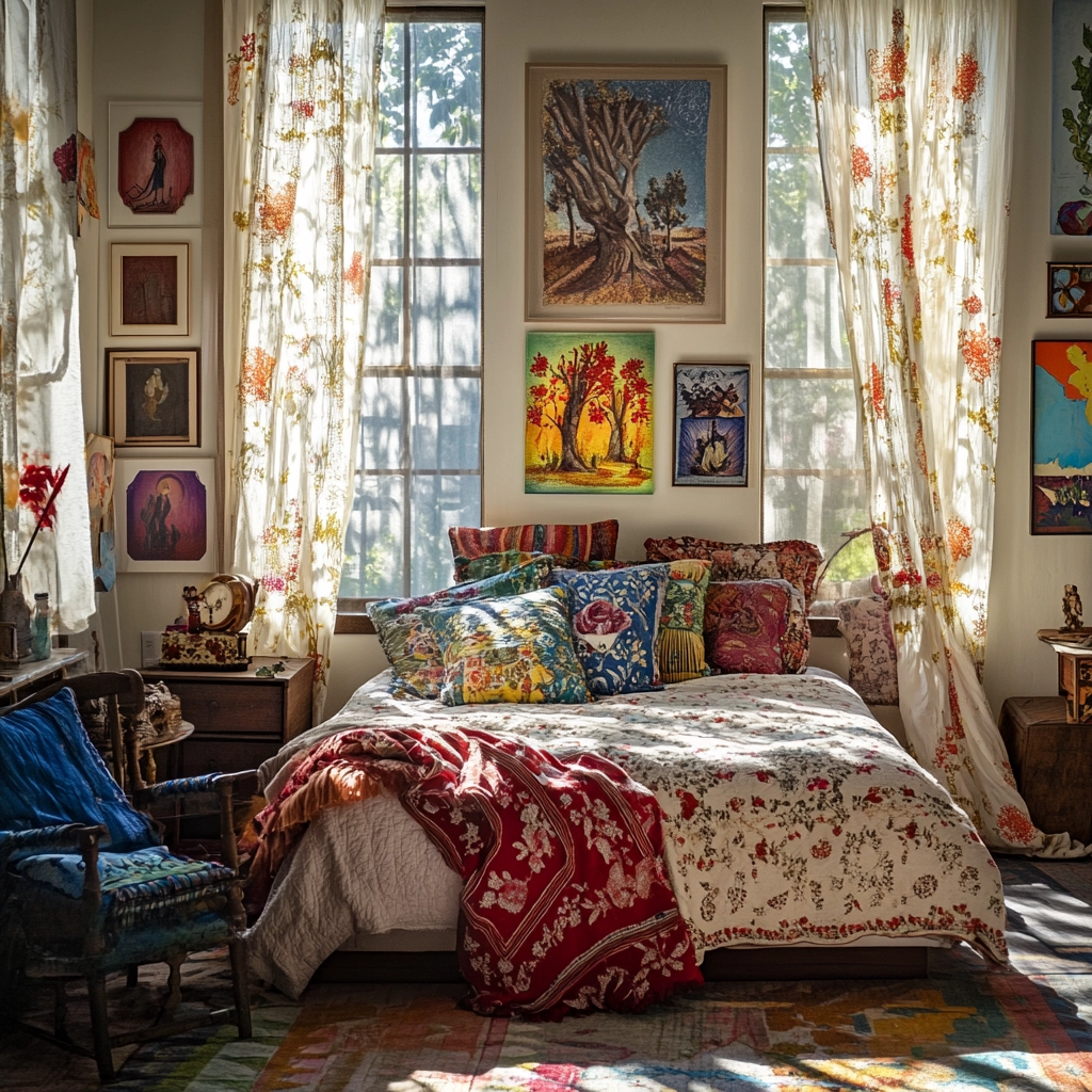 farmhouse bedroom color scheme 42