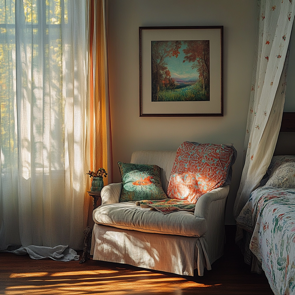 farmhouse bedroom color scheme 43