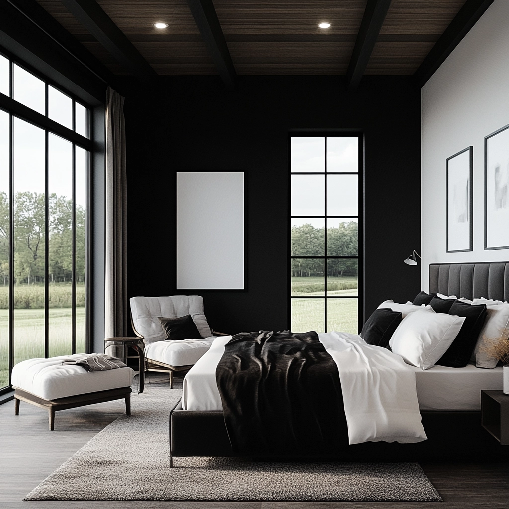 farmhouse bedroom color scheme 54