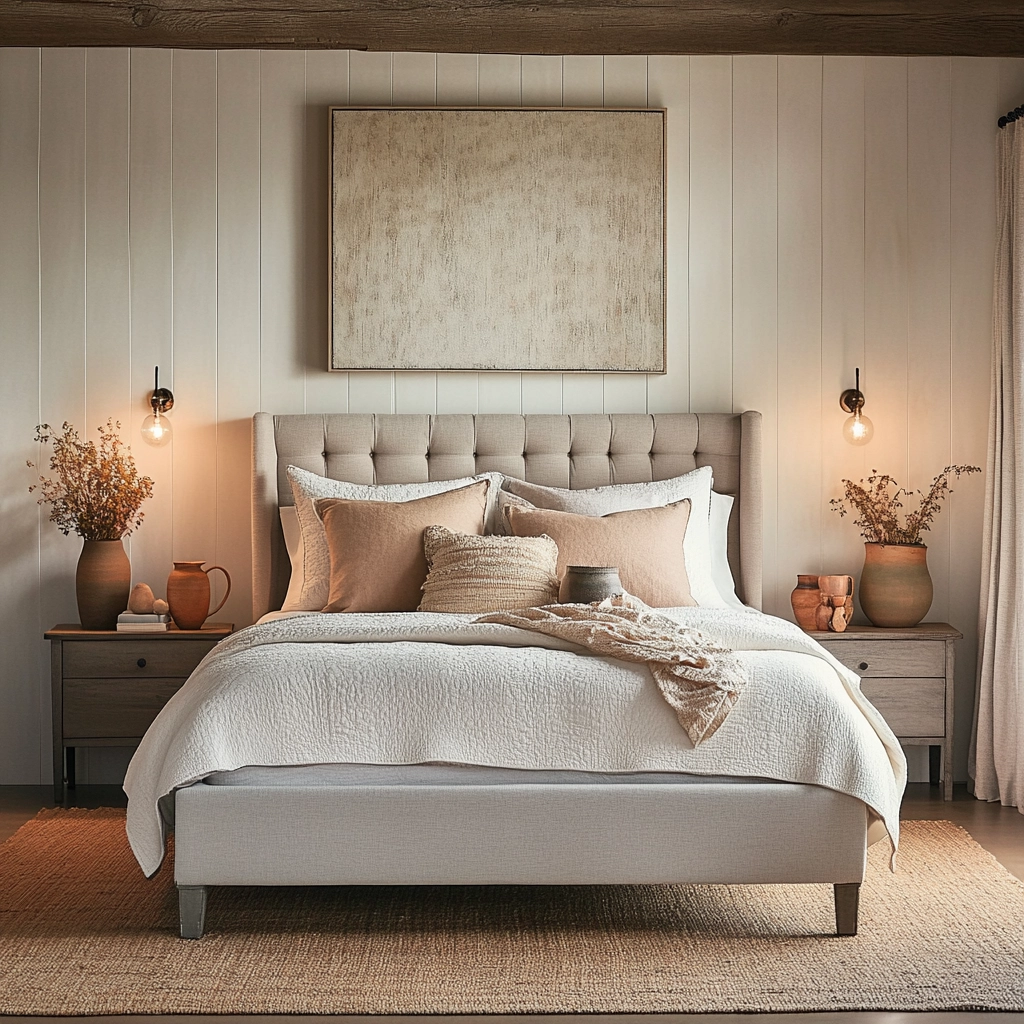 farmhouse bedroom color scheme 6