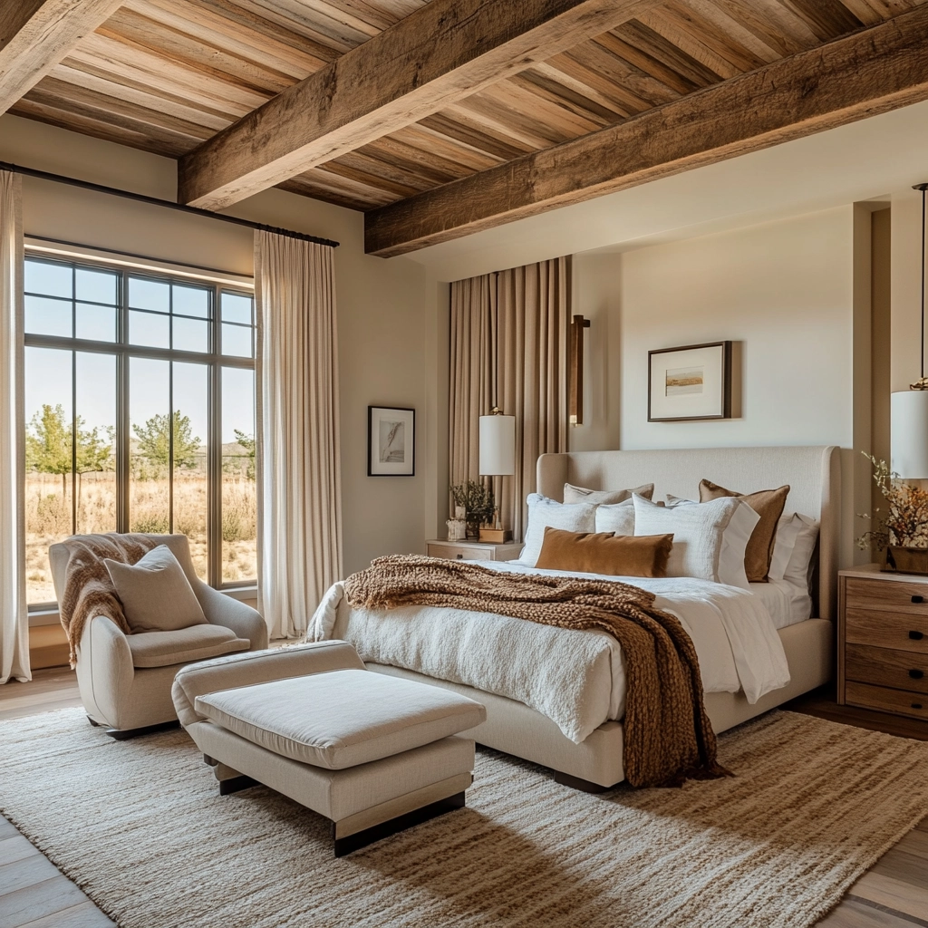 farmhouse bedroom color scheme 61