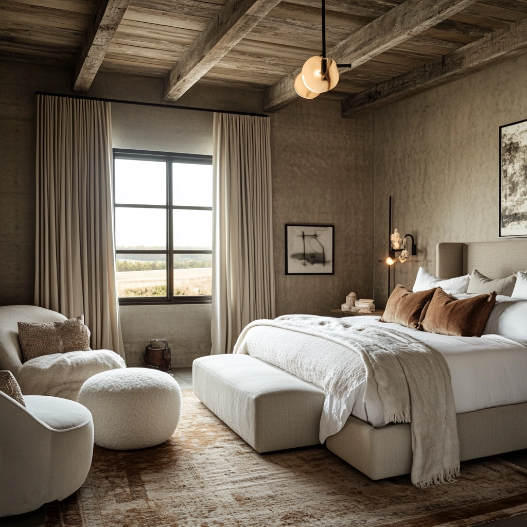farmhouse bedroom color scheme 62