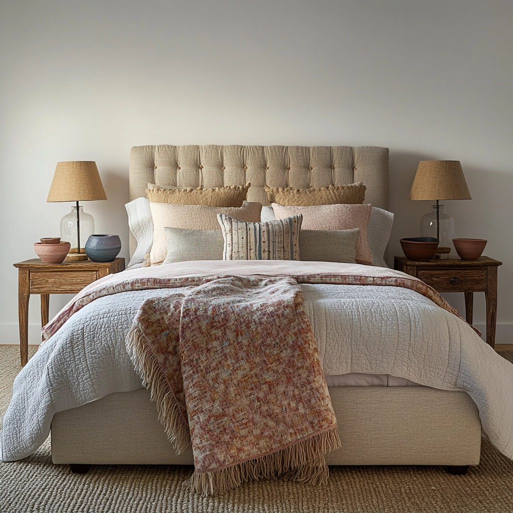 farmhouse bedroom color scheme 7