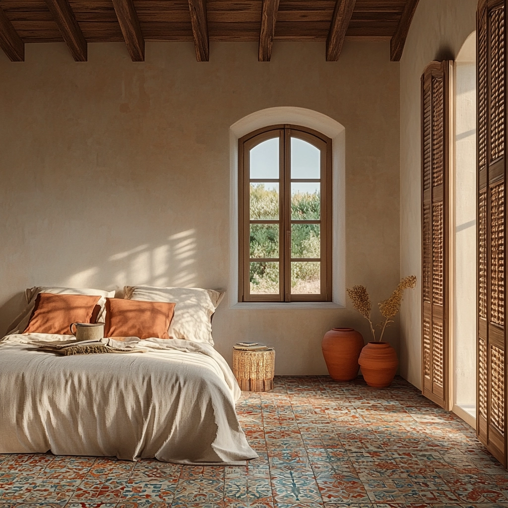 farmhouse bedroom color scheme 78