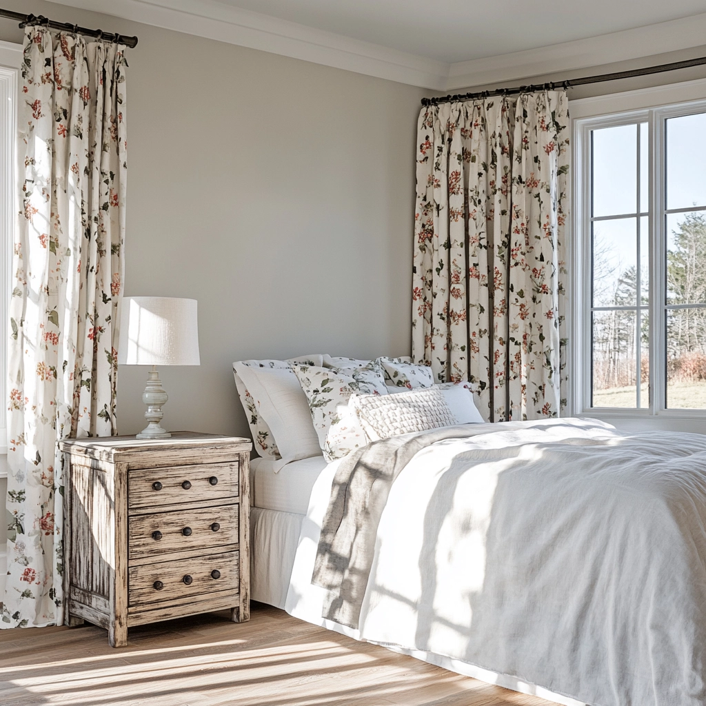 farmhouse bedroom curtain ideas 10