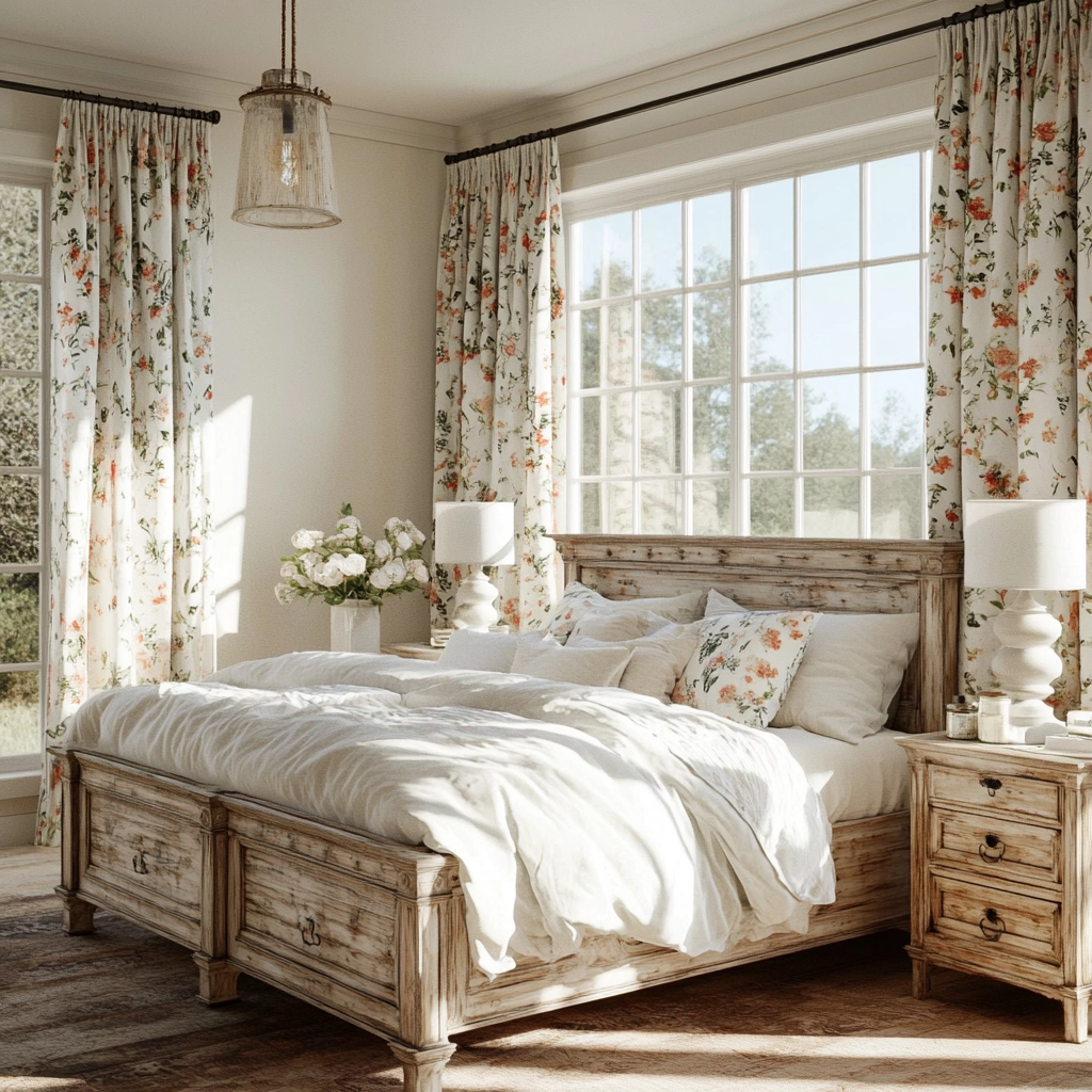 farmhouse bedroom curtain ideas 12