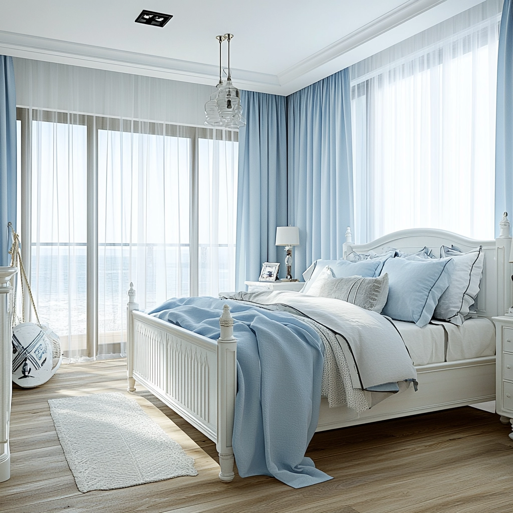 farmhouse bedroom curtain ideas 13