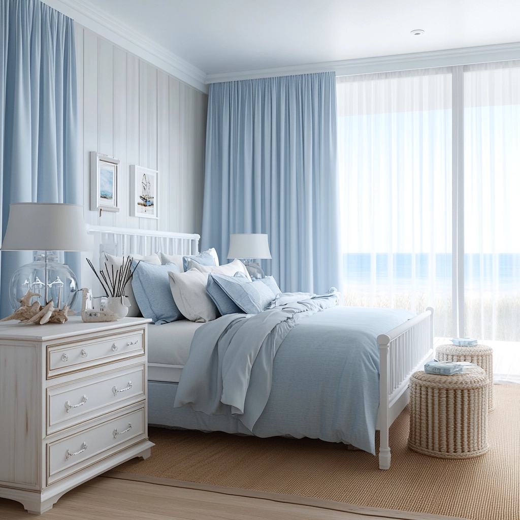 farmhouse bedroom curtain ideas 14