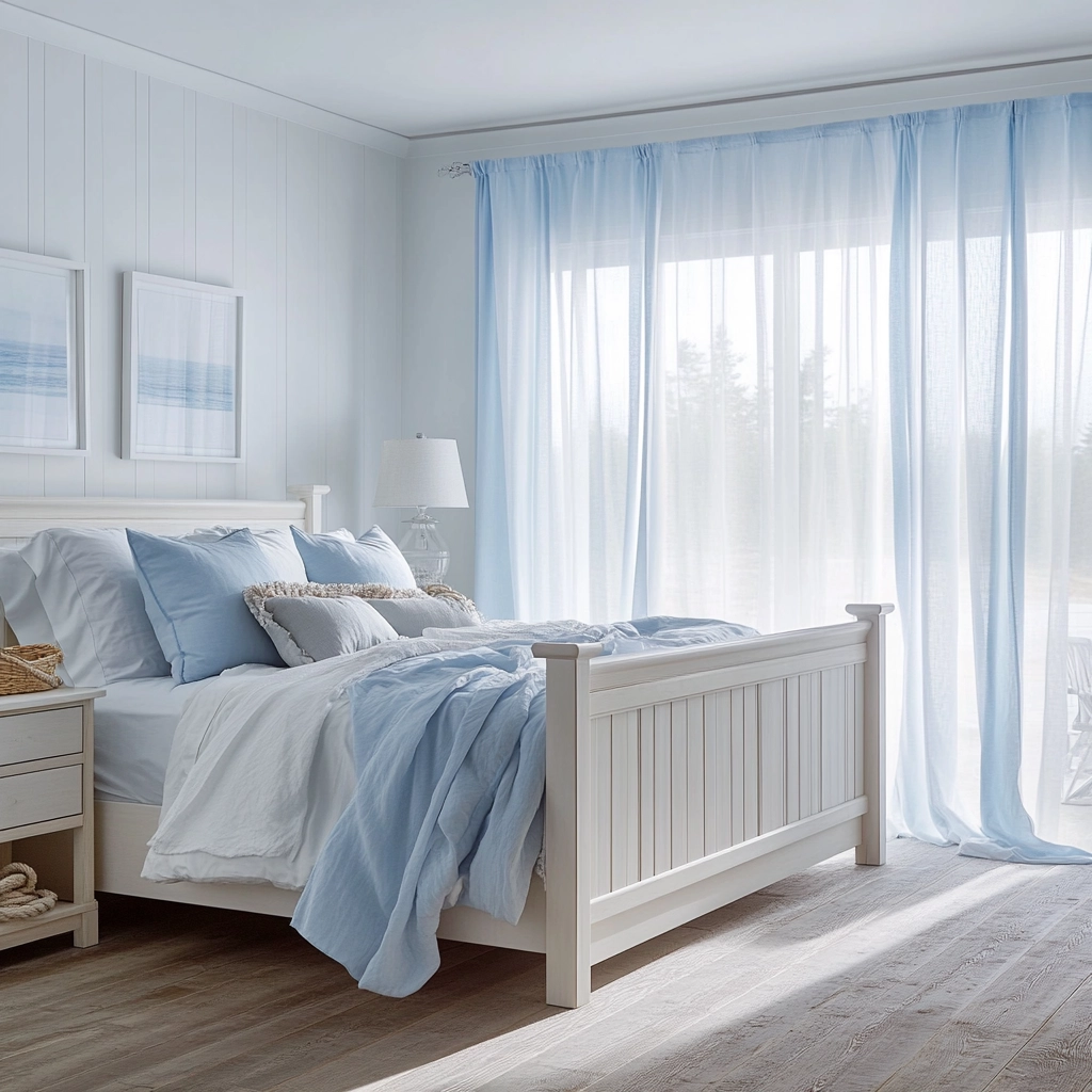 farmhouse bedroom curtain ideas 15