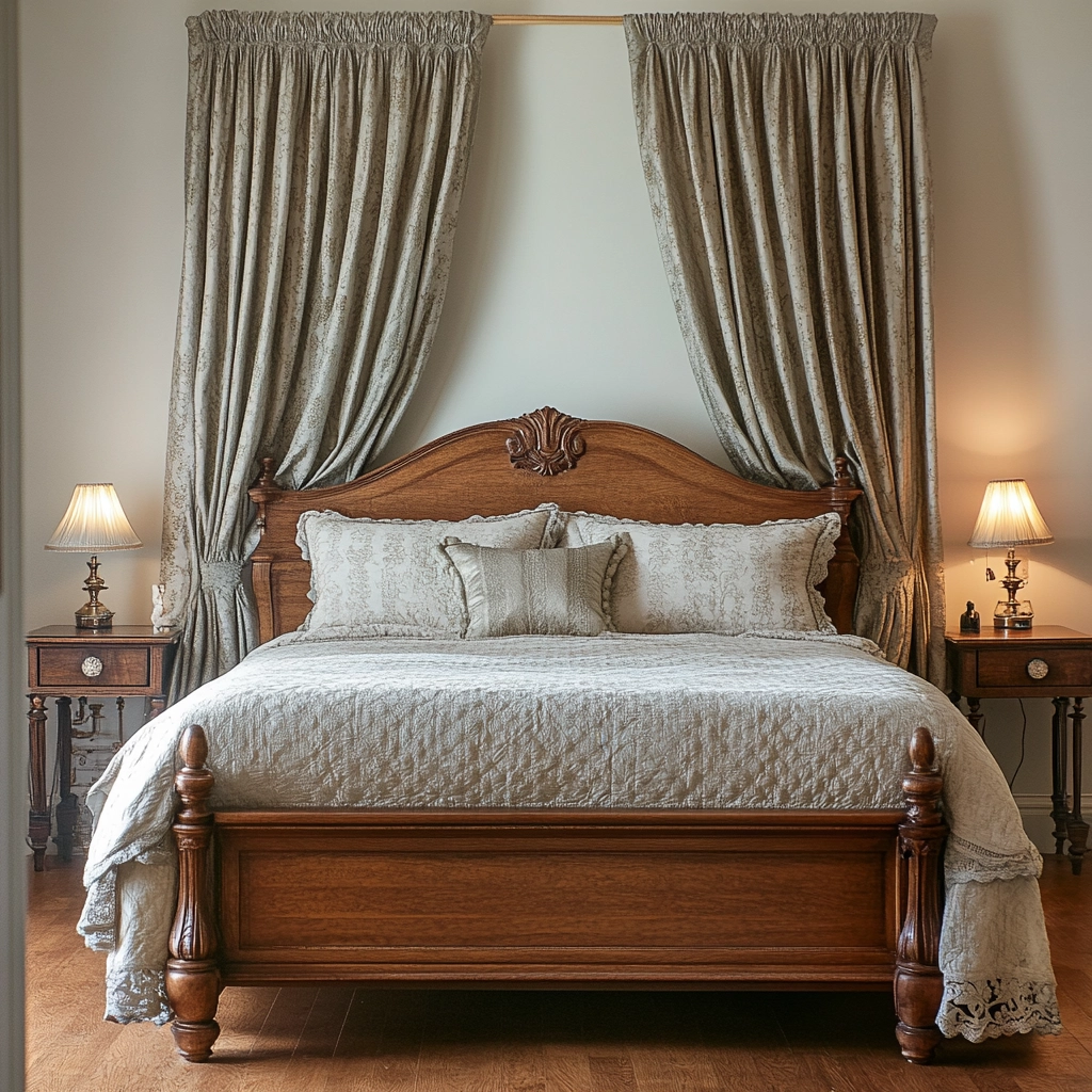 farmhouse bedroom curtain ideas 18