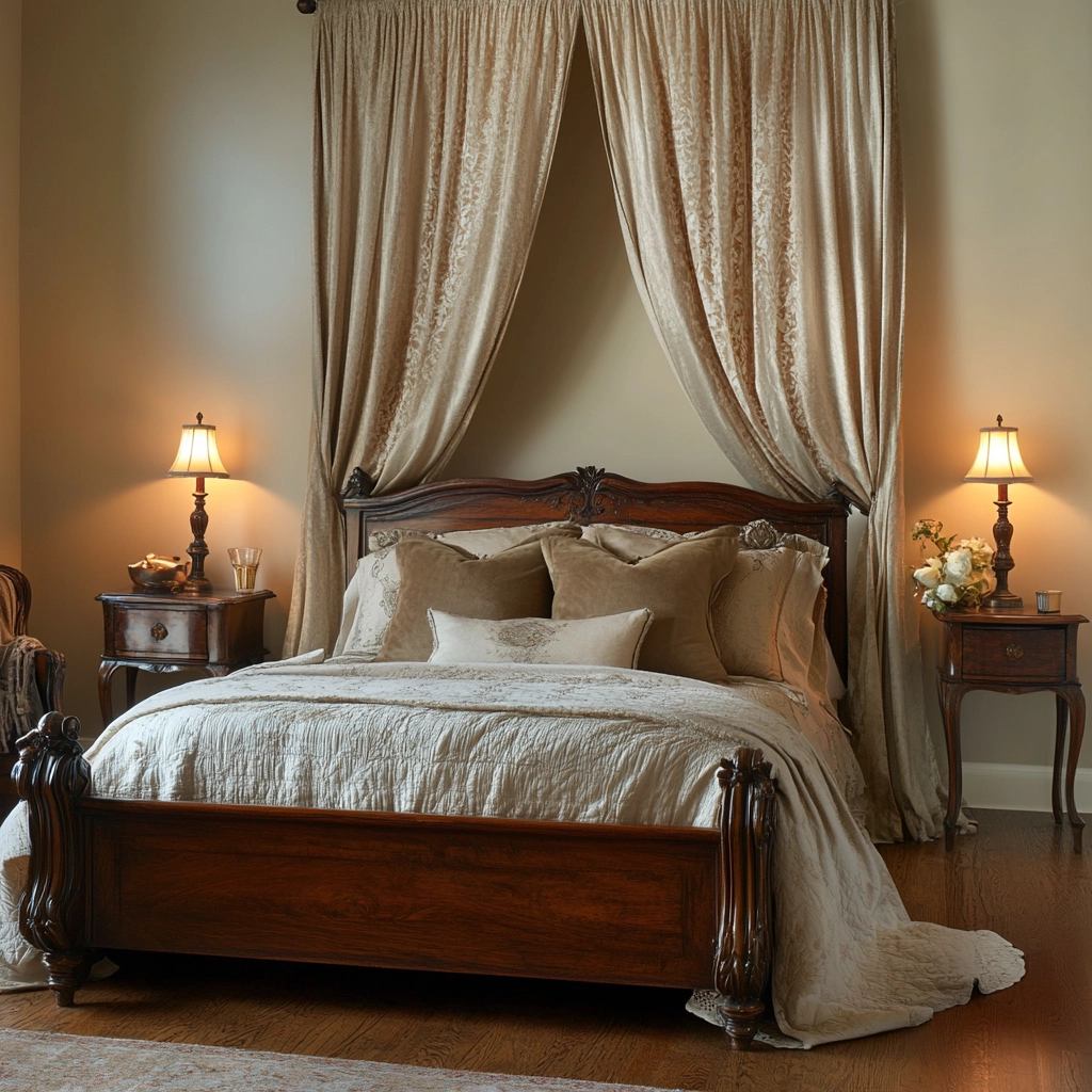 farmhouse bedroom curtain ideas 19