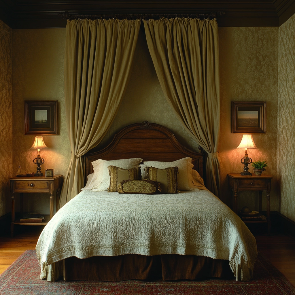 farmhouse bedroom curtain ideas 20