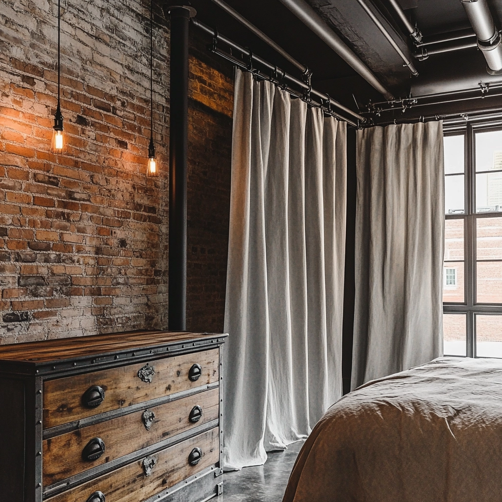 farmhouse bedroom curtain ideas 21