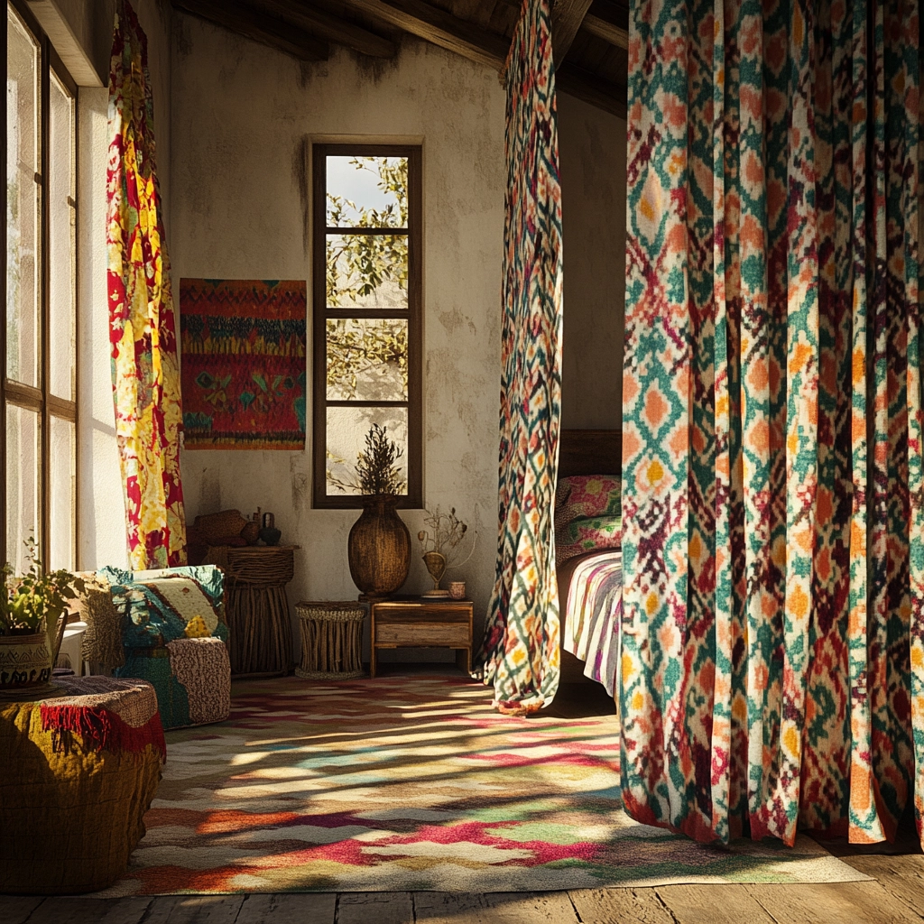 farmhouse bedroom curtain ideas 26