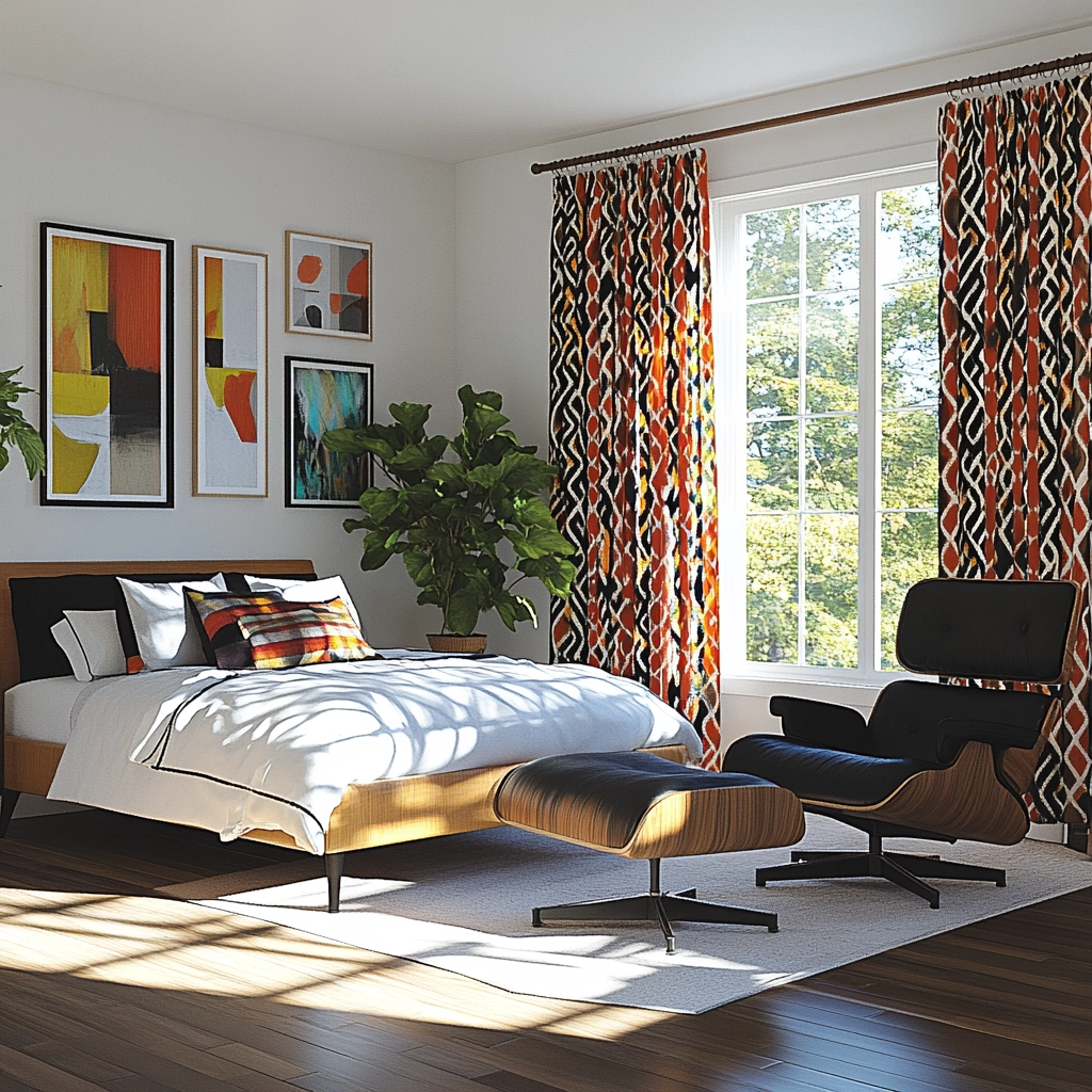 farmhouse bedroom curtain ideas 35