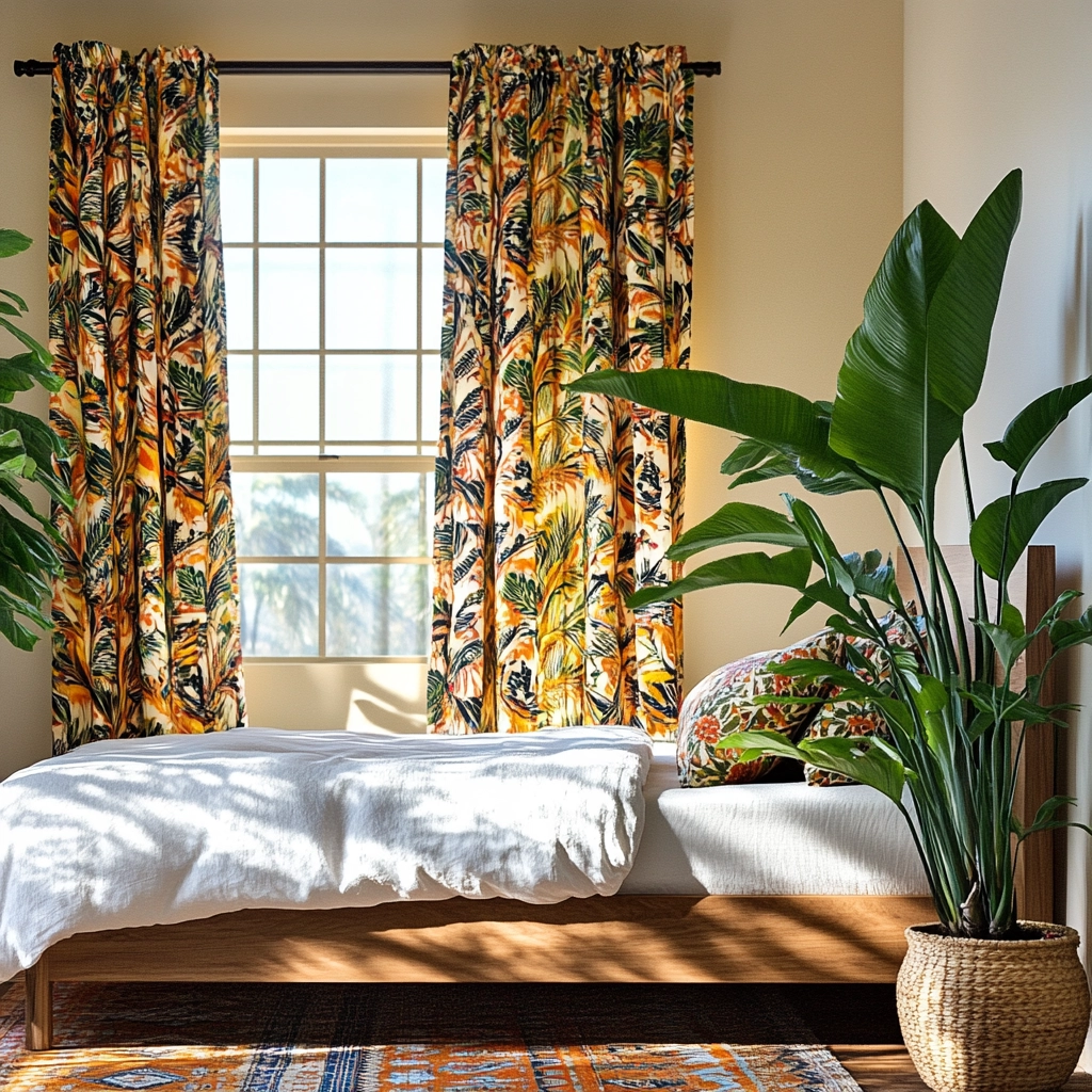 farmhouse bedroom curtain ideas 40