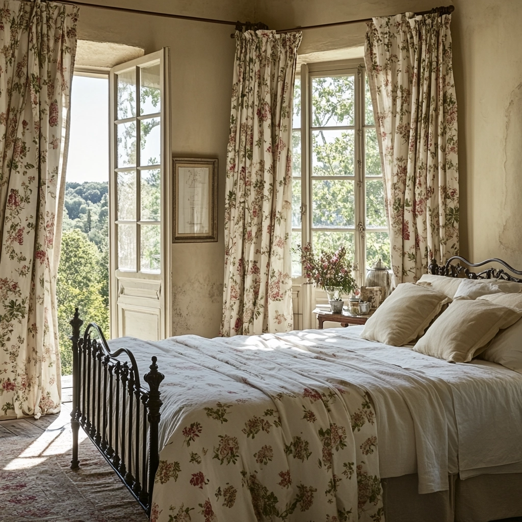 farmhouse bedroom curtain ideas 41