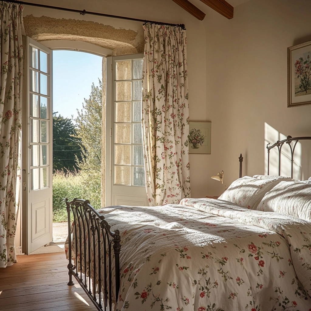 farmhouse bedroom curtain ideas 44