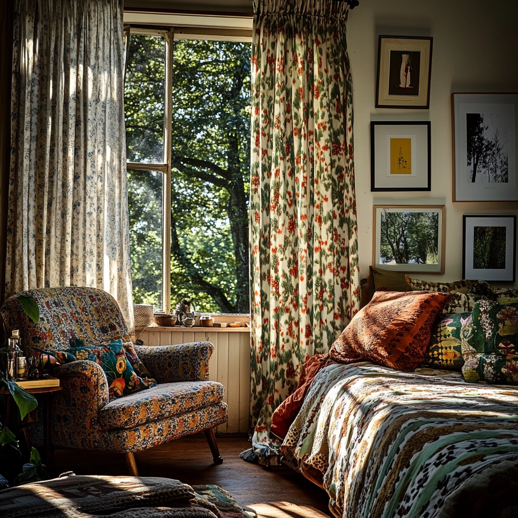 farmhouse bedroom curtain ideas 45