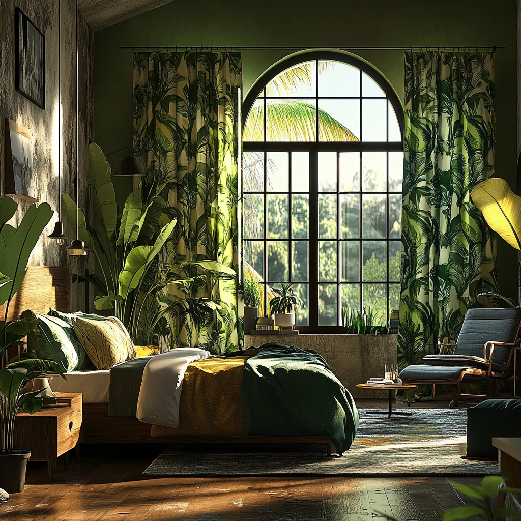 farmhouse bedroom curtain ideas 63
