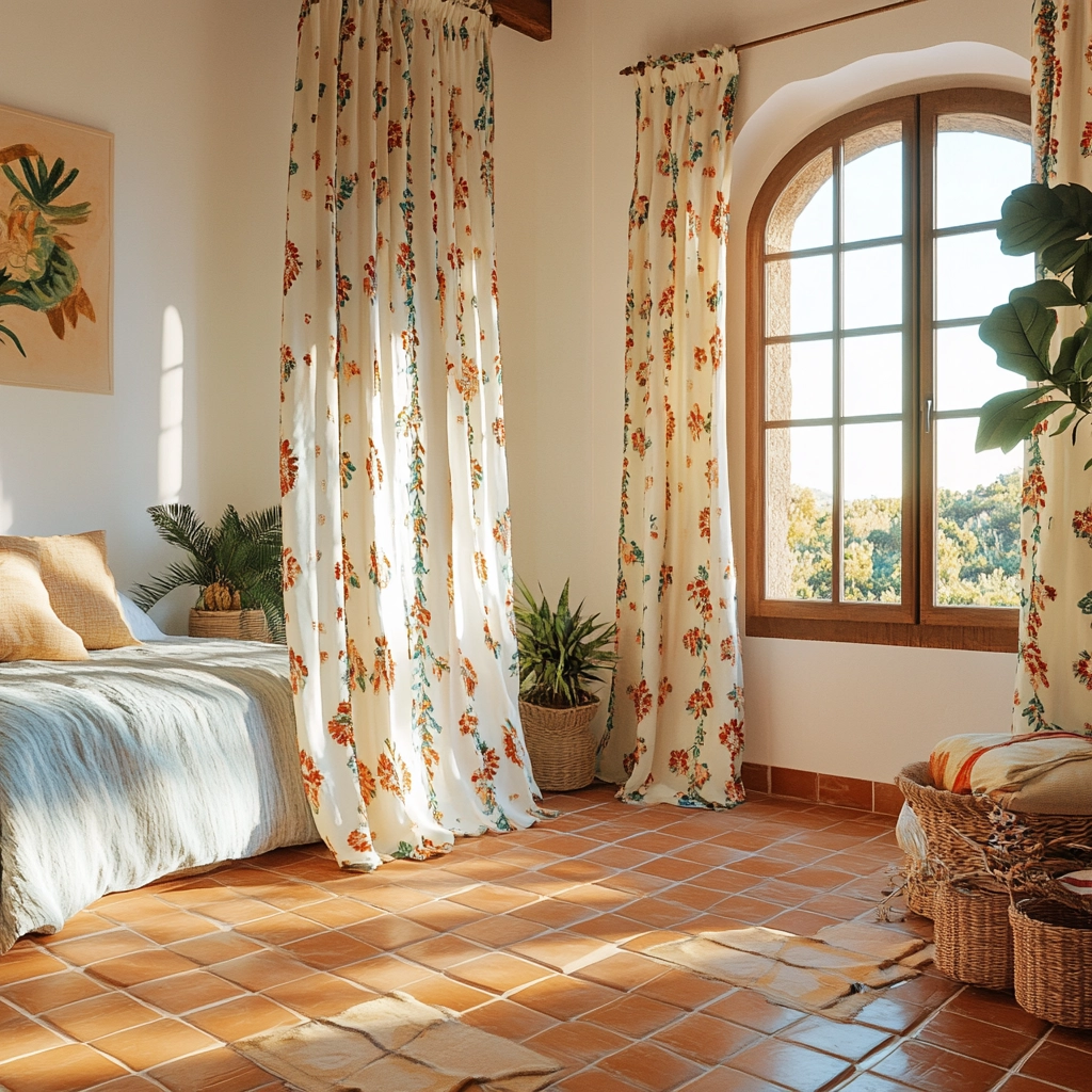farmhouse bedroom curtain ideas 66