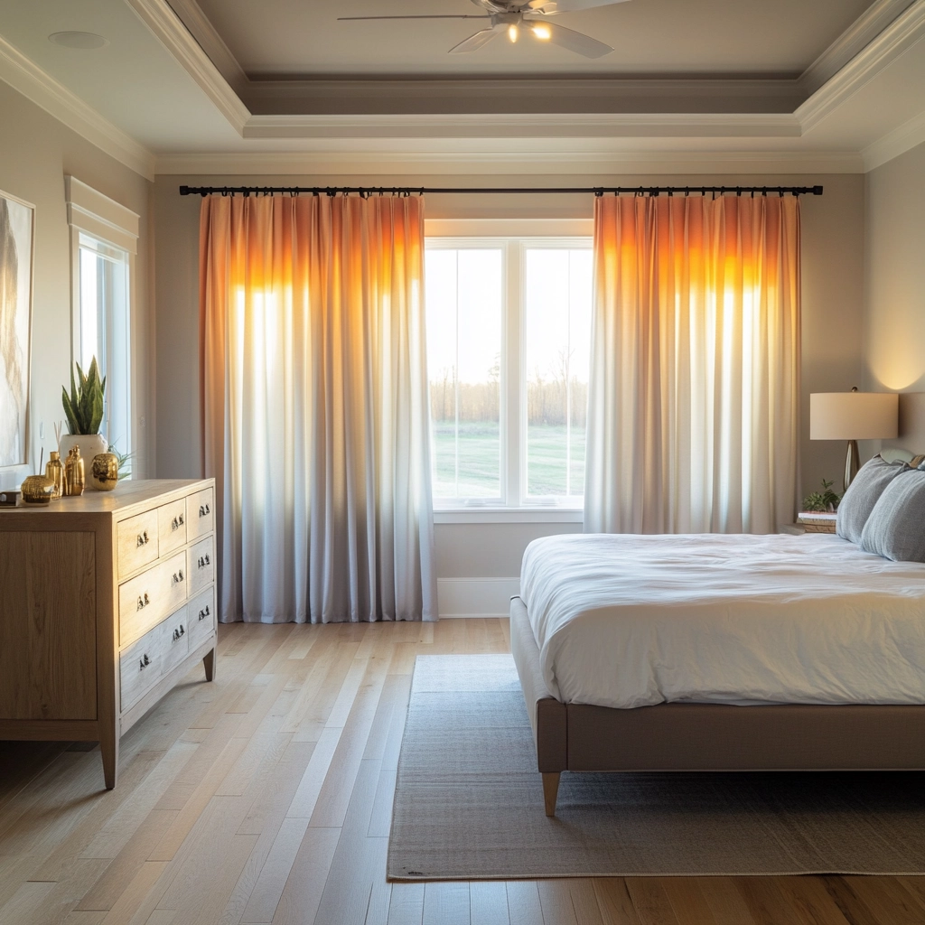 farmhouse bedroom curtain ideas 74