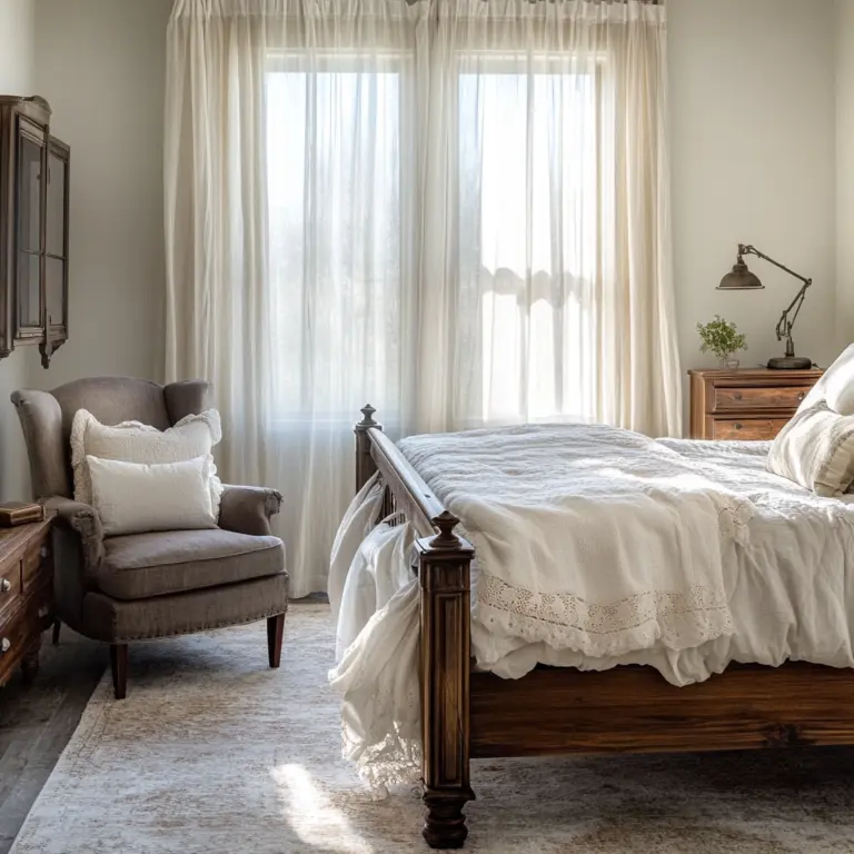 farmhouse bedroom curtains 1
