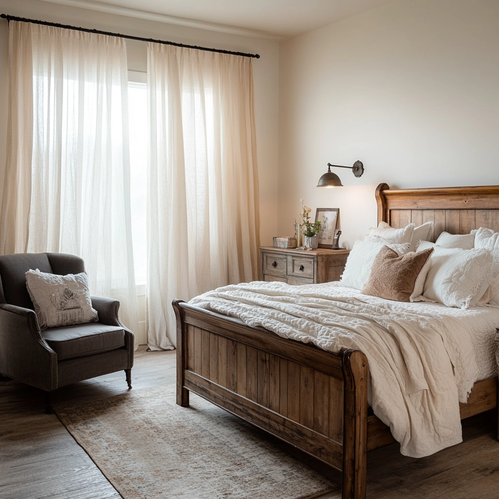 farmhouse bedroom curtains 2