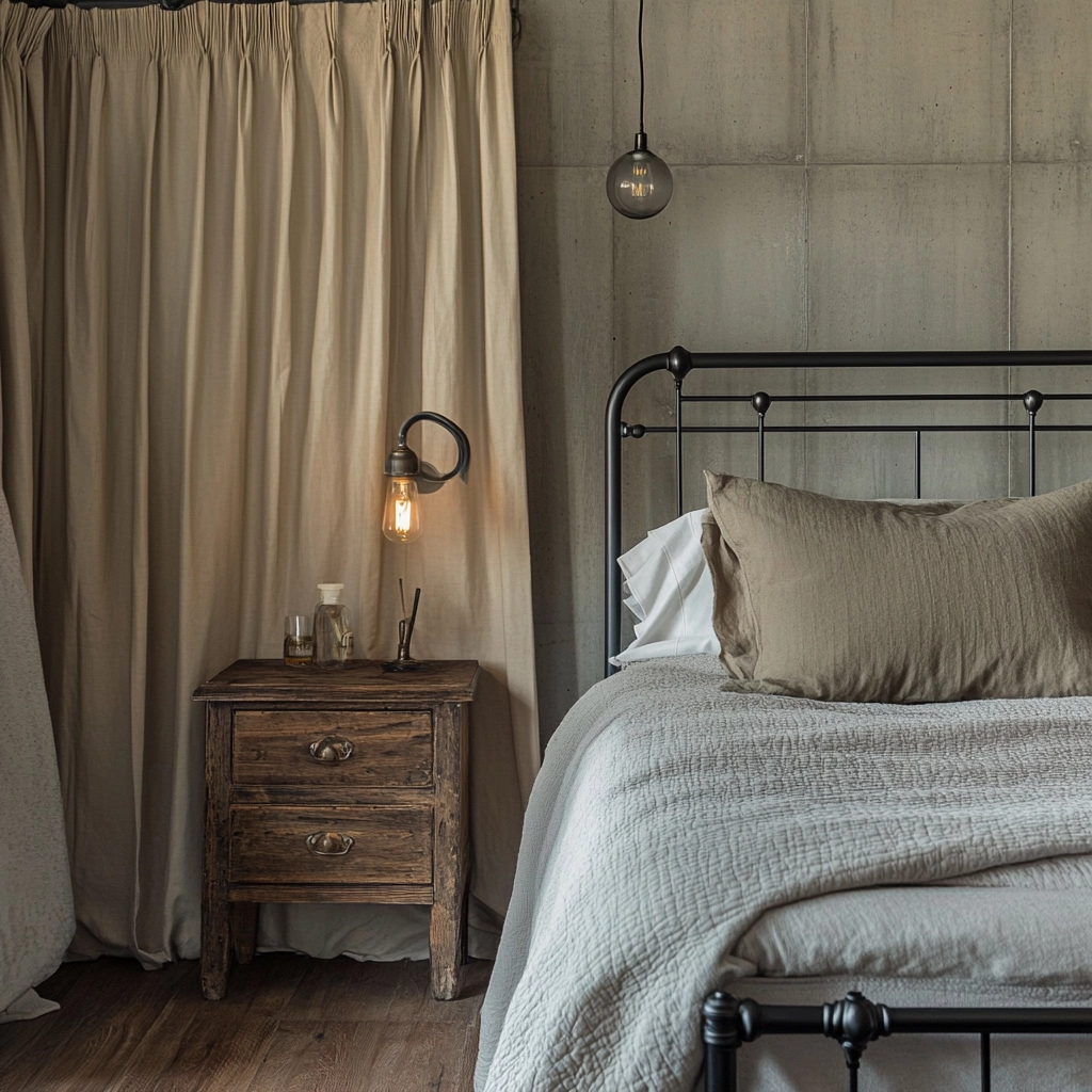 farmhouse bedroom curtains 26