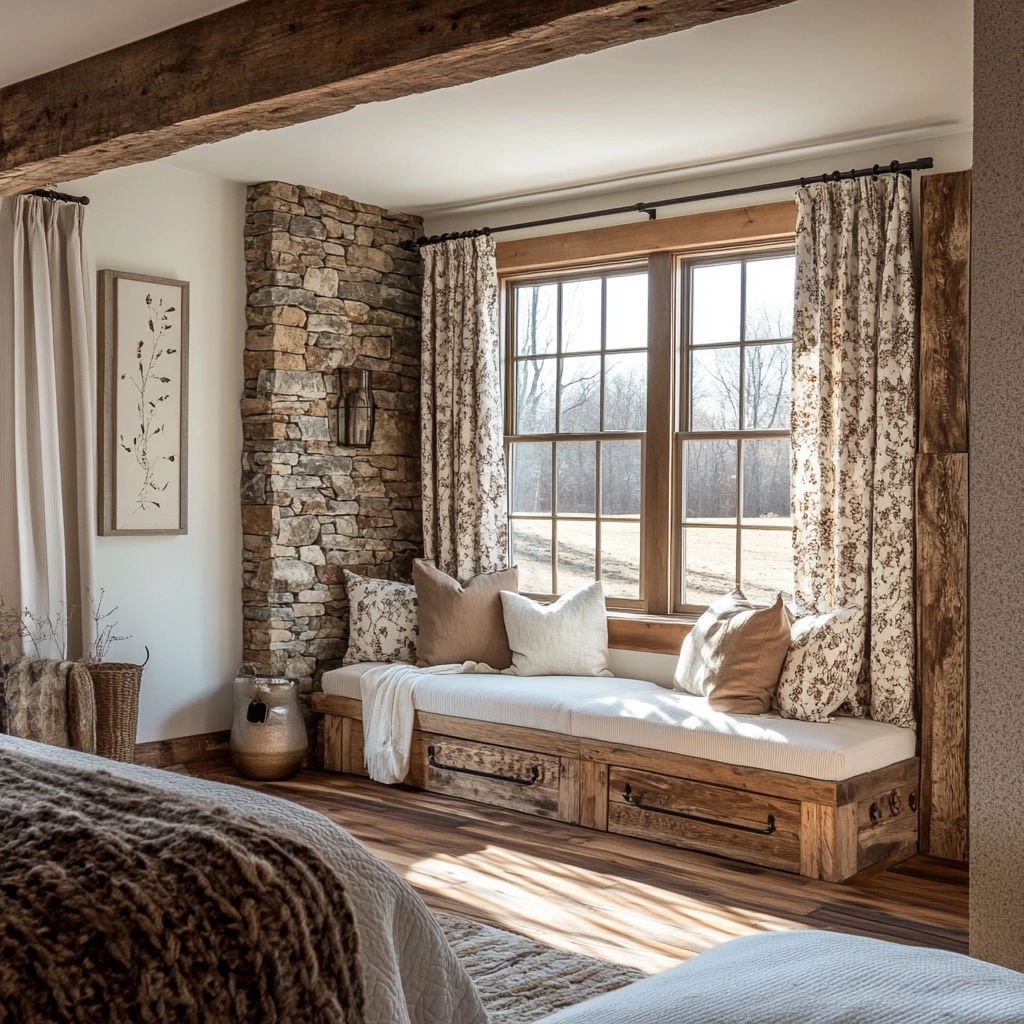 farmhouse bedroom curtains 37