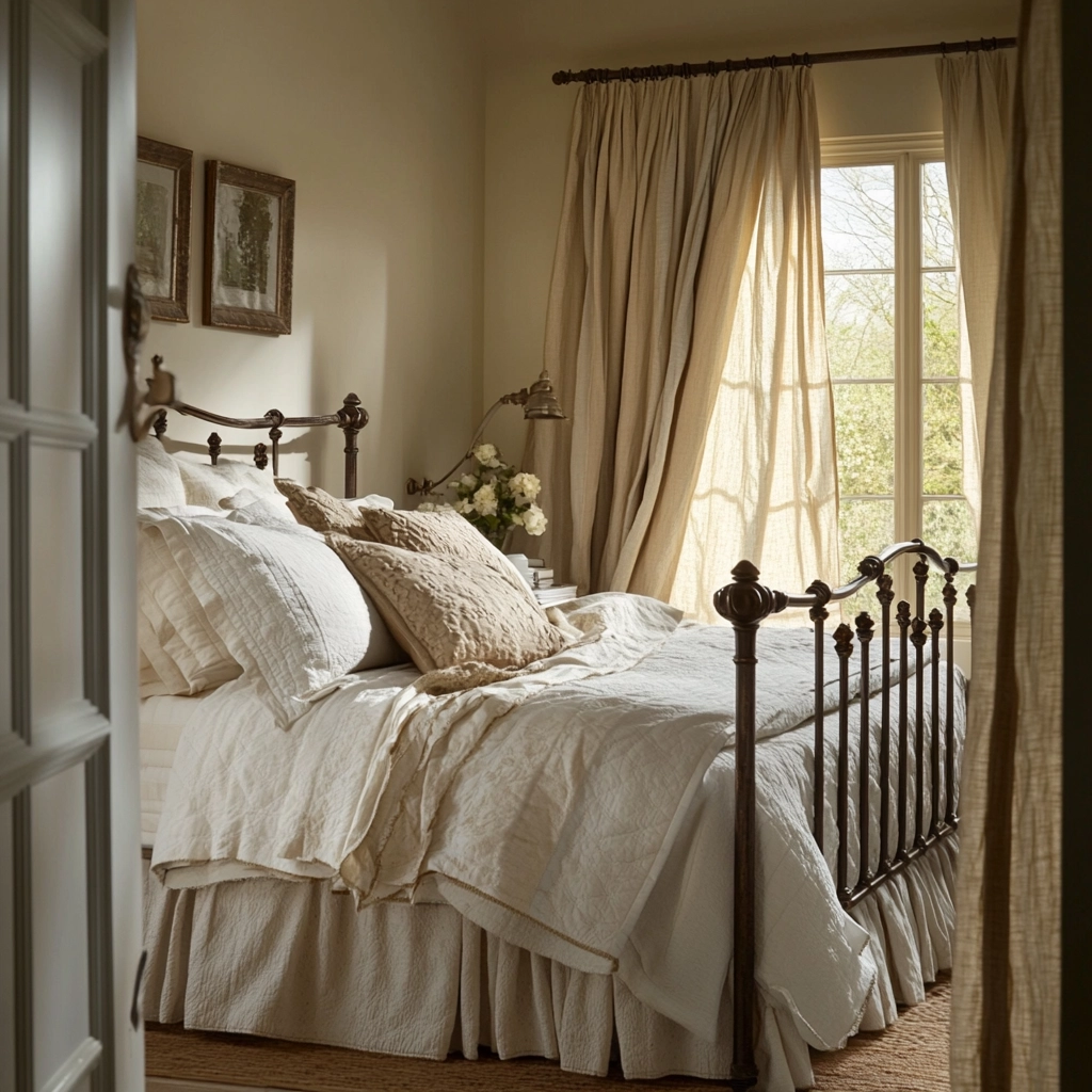 farmhouse bedroom curtains 46