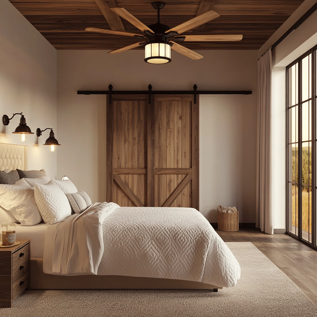 farmhouse bedroom design 32