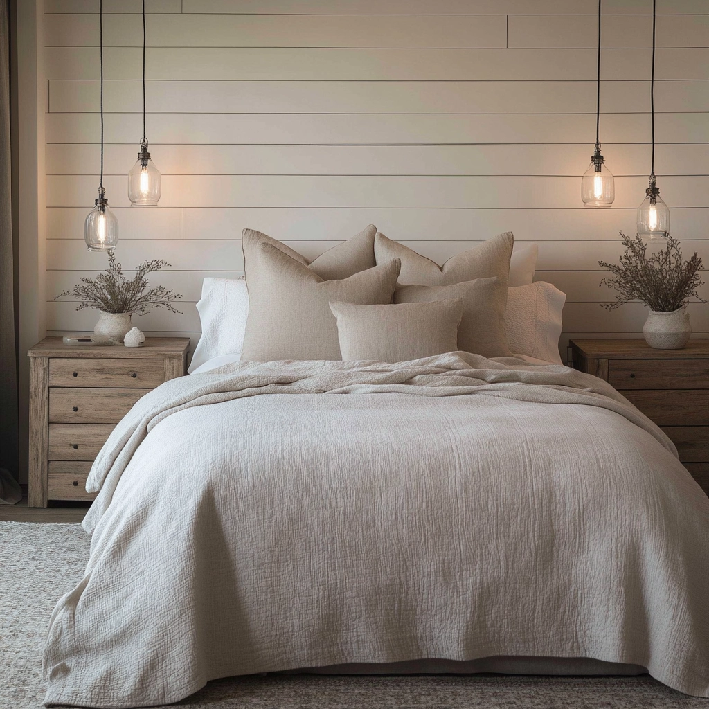 farmhouse bedroom design 7