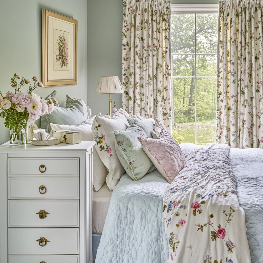 farmhouse bedroom dresser decor 14