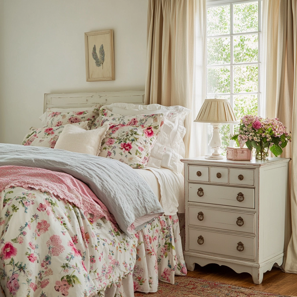 farmhouse bedroom dresser decor 16