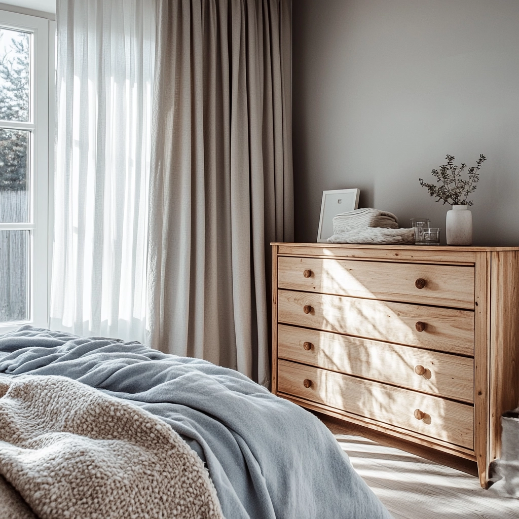 farmhouse bedroom dresser decor 18