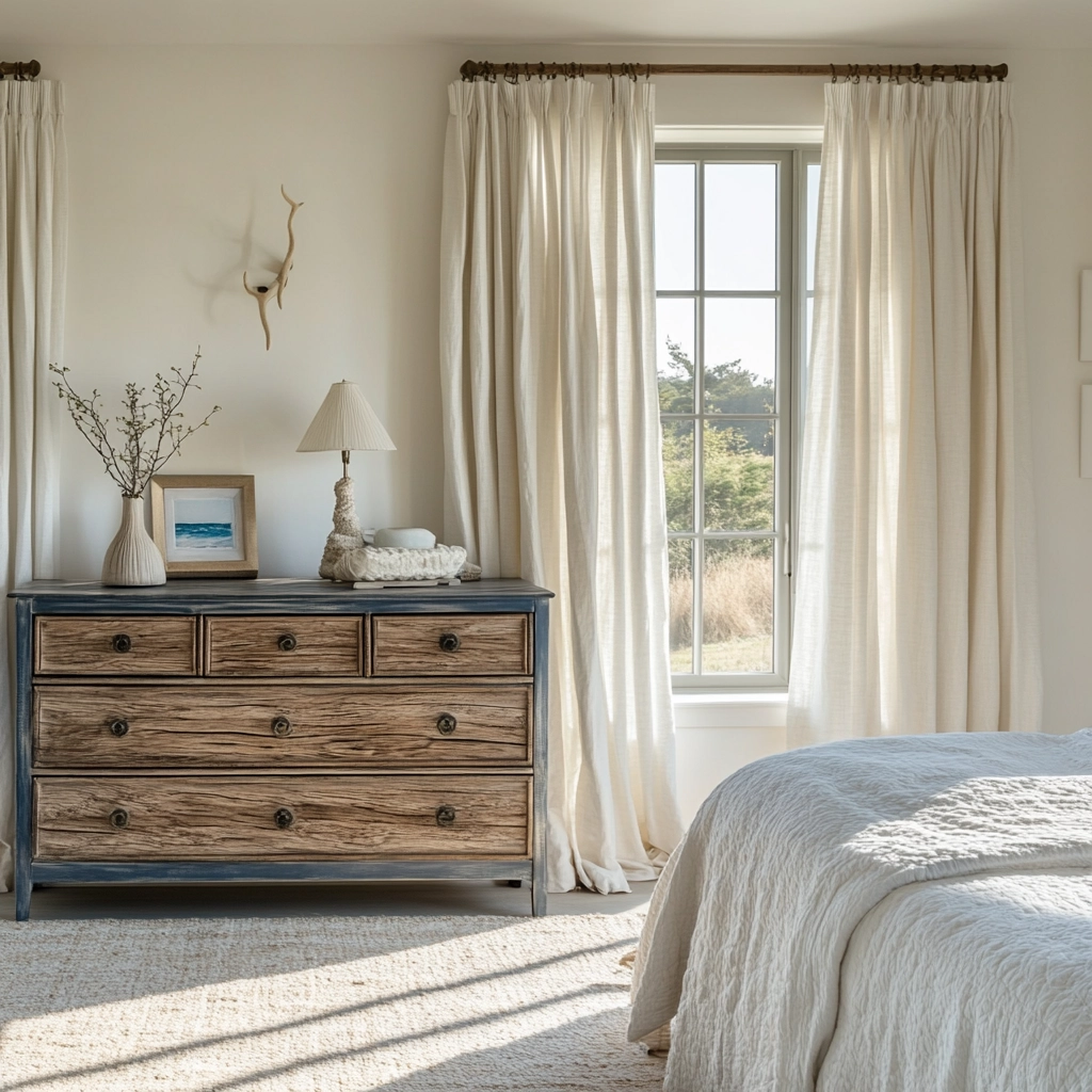 farmhouse bedroom dresser decor 34