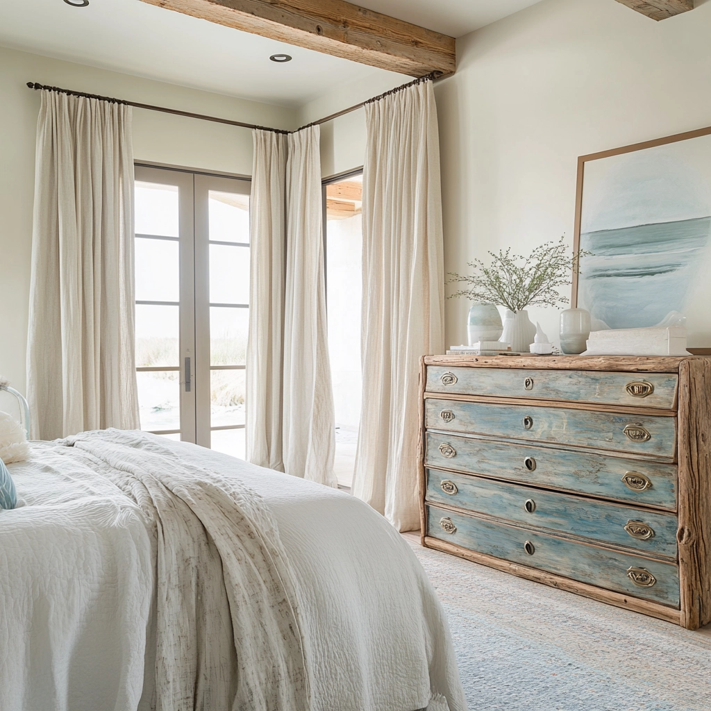 farmhouse bedroom dresser decor 35