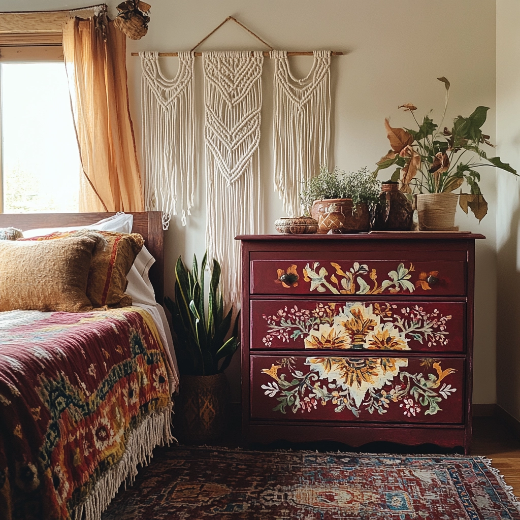 farmhouse bedroom dresser decor 40