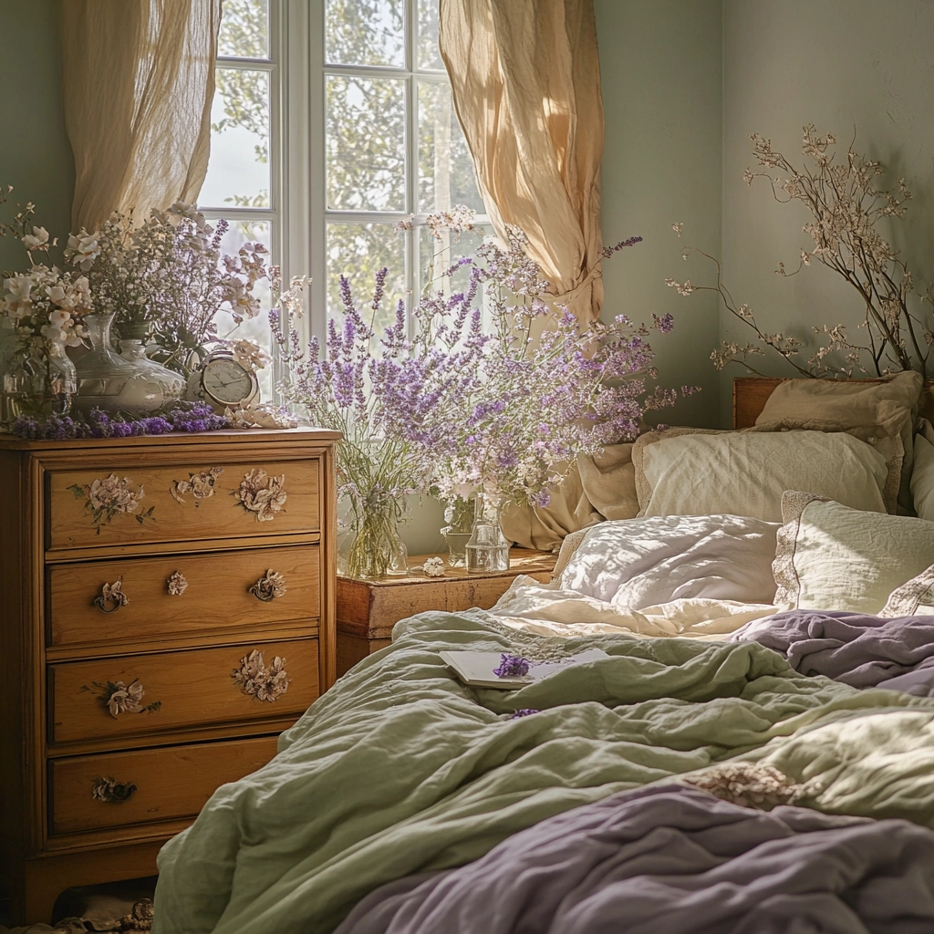farmhouse bedroom dresser decor 47