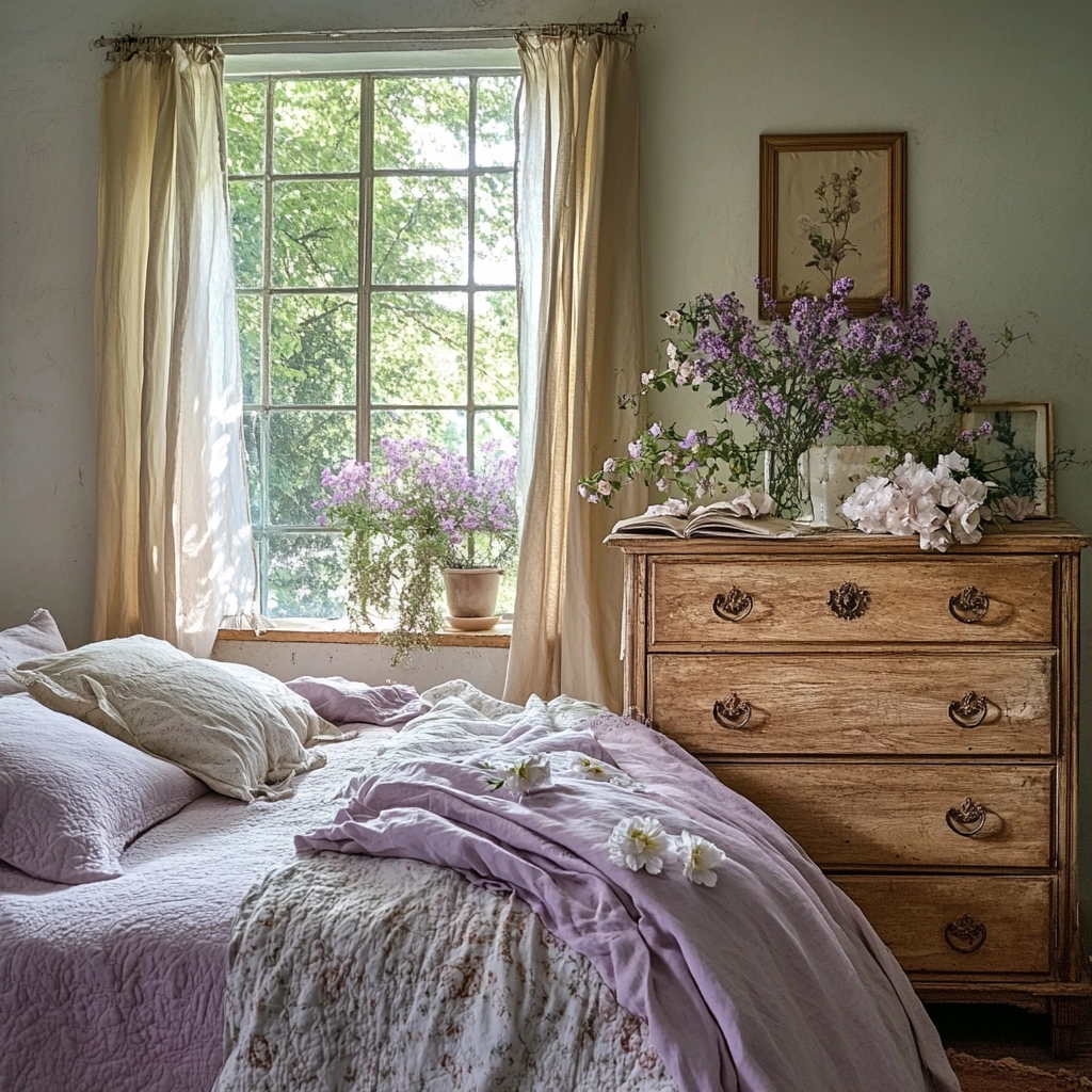 farmhouse bedroom dresser decor 48
