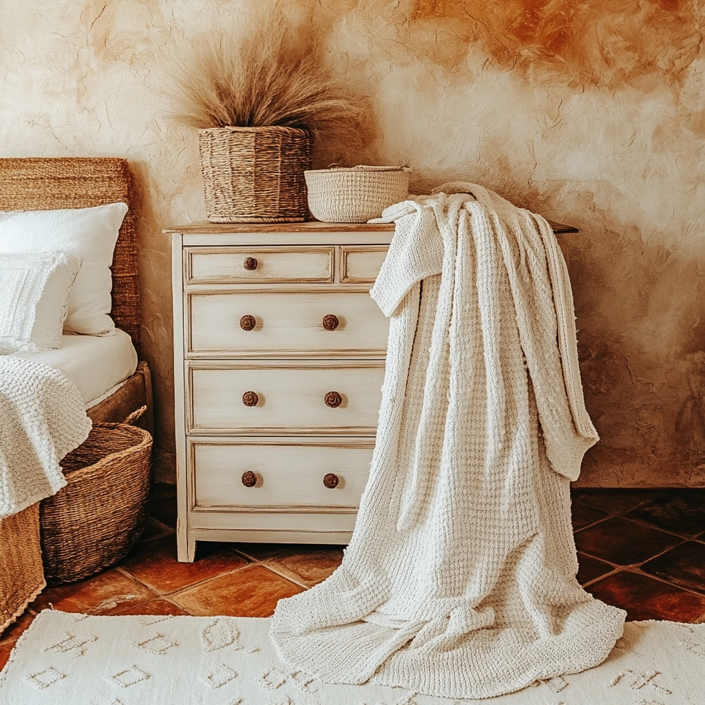 farmhouse bedroom dresser decor 69