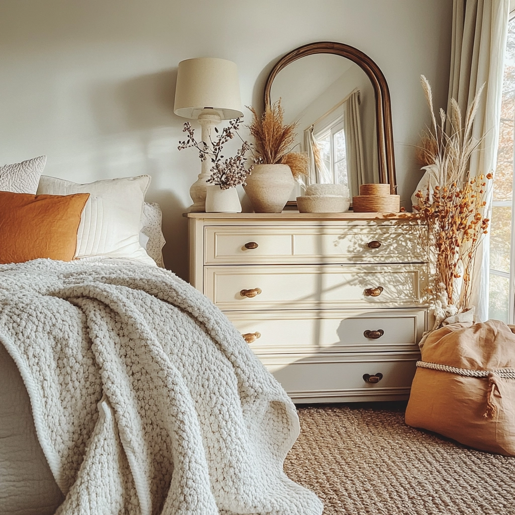 farmhouse bedroom dresser decor 72