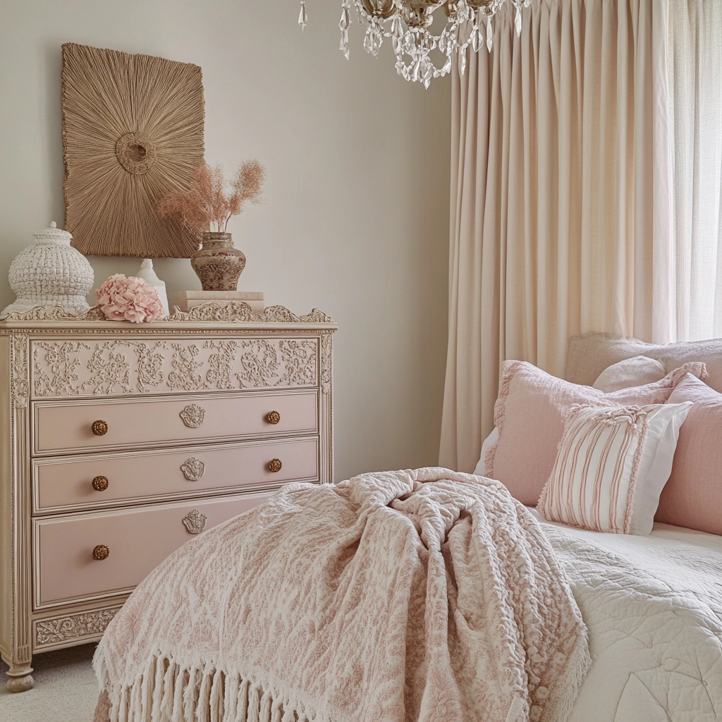 farmhouse bedroom dresser decor 73