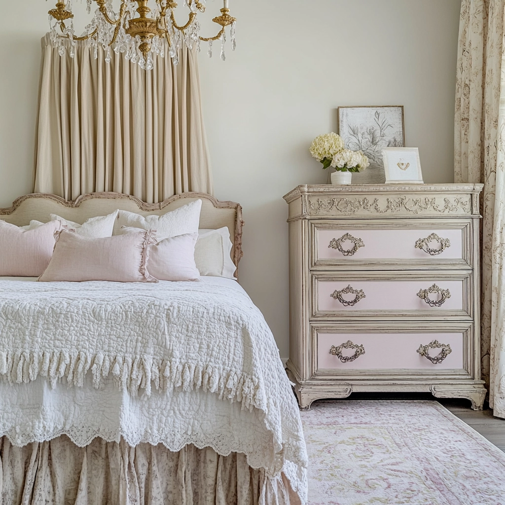 farmhouse bedroom dresser decor 74