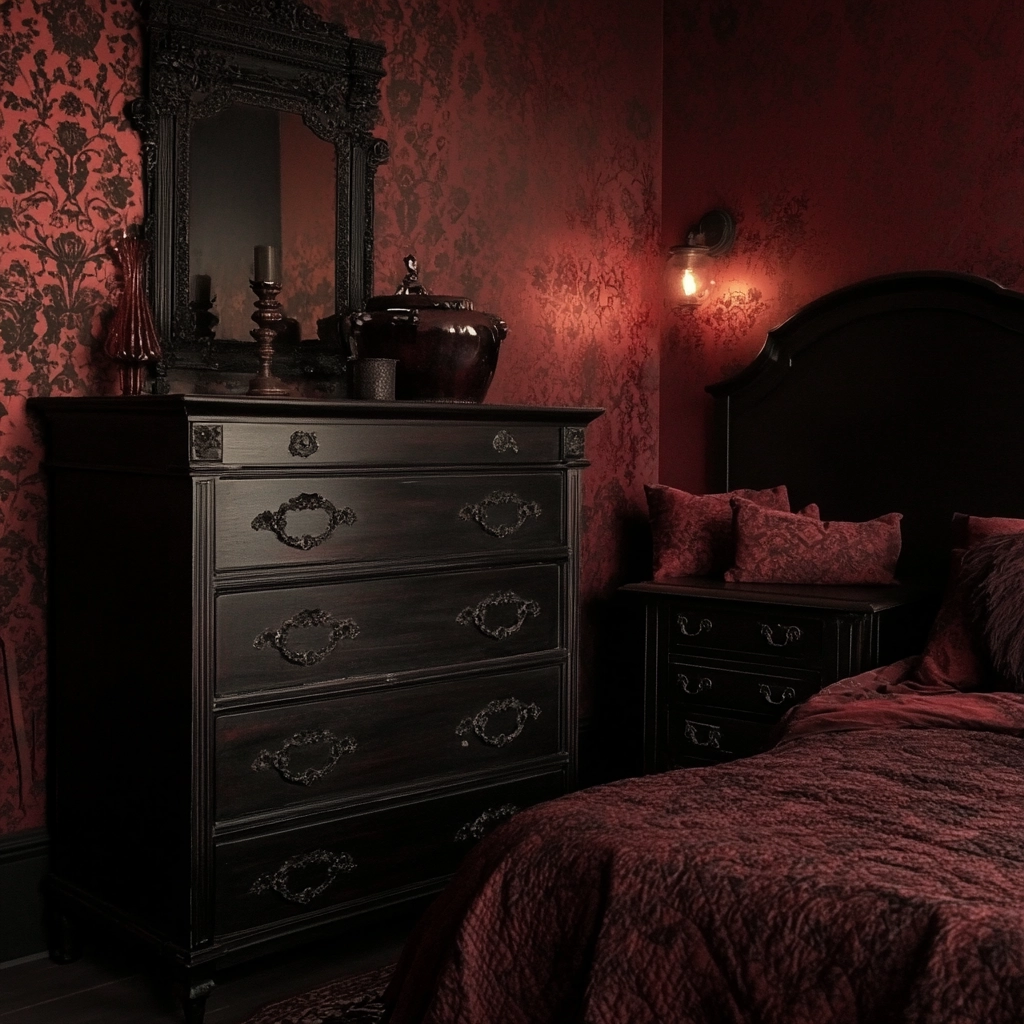 farmhouse bedroom dresser decor 78