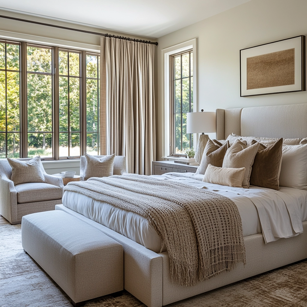 farmhouse bedroom furniture ideas 45